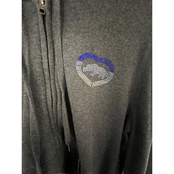 ECKO red zip up rhinestone hoodie Size XL - Picture 5 of 8